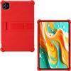 AKNICI Custodia Silicone per TECLAST ArtPad Tablet 13.2 Pollici, Protettiva Cover con Supporto Integrato, Rosso