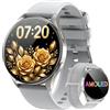Blackview Smartwatch Uomo Donna, Effettua e Rispondi alle Chiamate, 1.43' HD AMOLED Orologio Smartwatch Fitness con 112+ Sportive/SpO2/Monitoraggio del Sonno/Cardiofrequenzimetro per Android IOS