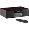 LONPOO Impianto Stereo Casa - 40W Micro HiFi Compatto con lettore CD | Bluetooth, radio FM, USB, AUX-in, display LED e pulsante grande, telecomando (LP-816B)