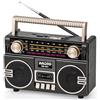 Tendak Radio Retro AM/FM/SW, Radio Nostalgia con Batteria da 1200 mAh, RadioValigia con Bluetooth 6.0, Supporta le Funzioni USB/TF/AUX, Grande Altoparlante da 5 W