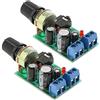 TECKEEN 2x Mini Audio Amplificatore di Potenza Scheda DC3 ~ 12V Modulo Volume Regolabile per LM386