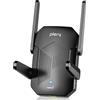 PLERY AX1500 - Amplificatore Wi-Fi, ripetitore WiFi 6, Dual Band | 4 antenne 4dBi, amplificatore Internet, copertura del segnale a 360°, porta Ethernet, MU-MIMO, WPS, compatibile con qualsiasi