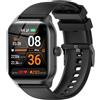 LAOYABB Smartwatch Uomo Donna, Sportivo Fitness Tracker con Effettua o Risposta Chiamate, 2.01 Intelligente Orologio con Contapassi/Cardiofrequenzimetro/Sonno, IP68 Smart Watch per Android iOS