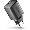 NGS BUD 65 W - C - Caricatore GaN 2 USB-C (PD PPS 65 W) Ricarica Ultra Veloce con Protezione Avanzata e Cavo 1,5 m, Per Telefoni, Laptop e Tablet, Tecnologia ad Alta Efficienza Energetica