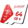 ORICO TF30 Scheda Micro SD 64GB, 100MB/s 4K UHD(Senza Adattatore) | A1 C10 V30 U3 UHS-I Scheda TF microSDXC per Smartphone, Dashcam e Telecamere Sorveglianza