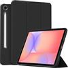 MGUEIAO Cover Compatibile con Samsung Galaxy Tab S10 Lite 10.9, Custodia in Pelle PU Ultrasottile con Supporto Trifold, Retro in TPU Morbido, Antiurto - Black