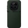 Kepuch Cover per Honor Magic 7 Pro - Custodia Case Piastra Metallica Incorporata Litchi Grano - Verde