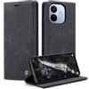 WJXEXRS Cover per cellulare Xiaomi Redmi Note 17 Pro 5G, Custodia in Pelle Xiaomi Redmi Note 17 Pro Supporto, Portafoglio Antiurto Pieghevole Kickstand Magnetica Porta Carte Flip telefono Case - Nero