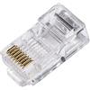 LINK LKPL85U10 Connettori 8 Poli Cat 5E Utp Non Schermati per Cavo Flessibile, 10 pezzi