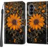 Salanheo Cover per Samsung Galaxy S26 FE, crisantemo | Portacarte, Chiusura Magnetica, Flip Case, Antiurto Custodia, Funzione Stand