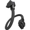 EZDIY-FAB UNIFAS ARGB Cavo di prolunga GPU a 16 pin 12VHPWR per RTX serie 40/50, 16AWG 90° ad angolo retto 12V-2x6 PCIe 5.1 cavo di prolunga PSU, sincronizzazione RGB 5 V a 3 pin, design del cavo
