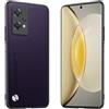 Longstong Custodia Adatta per OnePlus Nord CE 2 Lite 5G (6.59), Cover in pelle metallica serie CODE - Viola scuro