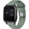 Vancle 20MM Watch Cinturino per Garmin Venu Sq Music/Venu Sq 2 Music/Venu Sq 2 /Venu Sq/Venu 2 /Venu 4 Plus,Silicone Cinturino per Uomo Donna,Verde Oliva