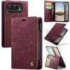 Cracedily Cover per iPhone Duo Case, Libro Custodia Portafoglio Premium Pelle PU, Slot Scheda, RFID Shieldon, Chiusura Magnetico Aletta Antiurto Case Custodia per Apple iPhone Duo, Rosso