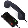 Linhexis Cornetta telefonica retrò, per cavo USB-C, microfono incorporato | Impugnatura ergonomica, struttura in ABS, per smartphone e tablet USB-C, estetica stile vintage per chiamate a casa o in