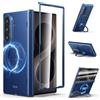 Eastcoo Custodia magnetica per Samsung Galaxy Z Fold 8 Ultra, compatibile con Mag-Safe, protezione per cerniera centrale, supporto ad anello girevole a 360° con protezione schermo integrata, materiale