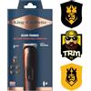 King C. Gillette Rasoio Elettrico Barba, Regolabarba, Accessori | Ricaricabile, Regolabarba Uomo, con 5 Pettini Intercambiabili, Senza Fili, Caricabatteria, Custodia, Sticker Kings League