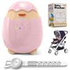 Robofun Baby Rocker - Altalena per passeggino, Muovi Passeggino Automatico | Dondolati Dolcemente, con Timer da 30-60 a 90 Minuti, 5 Livelli di Intensità, Compatto e Portatile, Dondola Passeggino Rosa