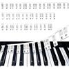 XRYIMYI Guida Note Pianoforte per Principianti, Indicatore Tastiera Pianoforte in Silicone Riutilizzabile per 88/61/54/49/37 Tasti, Supporto per Imparare Pianoforte Adulti Bambini per e piano