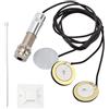 PAGOW Pickups Trasduttore Piezo, 3 in 1 Microfono Contatto Mono Piezo Pickup