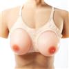 Generico Set reggiseno con corazza in silicone per crossdresser - Seno finto con cinturino magico per trasformazione MTF e cosplay - Tonalità della pelle naturale (S)