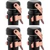 WOTOR tappo per spumante, tappi bottiglie vino, a prova di perdite, Mantieni fresco, riutilizzabile accessori vino, Adatto per vino rosso, champagne, prosecco, vino frizzante (oro rosa, 4 pezzi)
