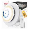 SLUELI Aspiratore Bagno 150mm Timer,2200tr/min 350m³/h,VMC 2 Sensi 6 Velocità Con LED Illuminazione+Telecomando,Portata D'Aria Potente 8W Motore DC Facile Installare Stanza Da Bagno Lavatoio Garage