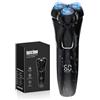 ViKKent Rasoio elettrico da uomo con testina galleggiante 4D, senza fili, con trimmer pop-up, impermeabile IPX7, display LED, rasoio a umido e a secco, ideale per l'uso quotidiano e in viaggio