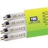TBE LIGHTING Lampade fluorescenti T4 da 10 W, 352 mm, confezione da 4 lampadine CFL, attacco G5 a 2 pin, T4 ad alta efficienza, luce bianca morbida, 3500 K