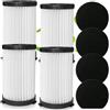 GBKDQQ 4 filtri per aspirapolvere MooSoo D600/D601, filtri per Clatronic BS 1306N, BS 1948 CB, aspirapolvere senza fili, con 4 spugna, accessori per la pulizia del robot