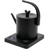 HPDTZ Bollitore in acciaio inox 304, 1 l, display temperatura 40-100 °C (nero) | Alloggiamento in acciaio inox 304, 1 litro, display con indicatore di temperatura e ora, 3 minuti