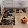 JynxtoyZeal Set di tappetini da cucina di Halloween,2pcs decorazione per cucina di Halloween, Bagno