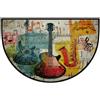 JXDXHCW Zerbino a mezza luna antiscivolo con retro in TPR per esterni e interni, per porta d'ingresso, corridoi, ingresso, 60 x 90 cm, strumenti musicali artistici