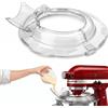 Owowong Protezione antispruzzo per ciotole in acciaio inossidabile da 4,5-5 QT, compatibile con i robot da cucina Kitchen Aid con testa ribaltabile