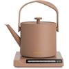 CREATE/HATTORI STUDIO/Bollitore elettrico 0.5 L moka/Scalda e mantiene la temperatura, sistema di sicurezza, termostato, schermo digitale, indicatore di temperatura, 880W