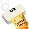 SYAWS Mini sigillatrice per sacchetti, ricaricabile, con display a LED, termosaldatrice e taglierina con 6 ingranaggi regolabili, richiudibile per sacchetti di patatine e snack, in Mylar