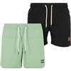 Urban Classics Herren Block Swim Shorts 2-Pack