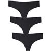 Lovable Slip Perizoma, Mutande Senza Cuciture, Taglio Laser, Seamless, Intimo Invisibile, Microfibra, Pacco da 3, Free Cut Panties Donna X3