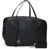 Pepe Jeans Frame Borsa da viaggio Nero 40x25x15 cm | Ampio scomparto, Tracolla adattabile, Manici lunghi, Borsa da viaggio, Similpelle, By Joumma Bags