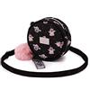 Oh My Pop! Pug-Borsa a Tracolla Rotonda Piccola, Nero, 12.5 x 12.5 cm