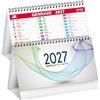 Kartoflak Calendario da Tavolo 2027 | Smart COLOR | 26 Facciate 3 Mesi per Pagina (Multicolor)