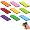 Brizuf 54 strisce magnetiche scrivibili, 9 colori, 80 x 30 mm, riutilizzabili, etichette magnetiche cancellabili per lavagna bianca, lavagna magnetica, frigorifero