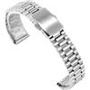 ROUREOX Metallico Cinturino Orologio Leggero, 316L Acciaio Inossidabile Braccialetto Orologio Sostituzione per Casio/Longines/CK/Armani/Furla