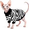 BOXIZ Vestiti per gatti Devon Rex e Sphynx, autunno e inverno pile double face ispessito - S