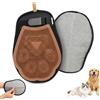 PawSailor Guanto Rimuovi Peli Gatto Cane Spazzola Peli Animali Marrone | Doppia Faccia Guanti Massaggio, Togli Peli Gatti, Levapeli Elettrostatico, Regolabile, Pulisce Divano, Letto & Vestiti