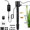SWAWIS 5 in 1 Filtro per Acquario 800L/H per 60-300L Acquari | con 6W UV Sterilizzatore Lampada e Timer, Pompa Acquario per Filtrazione Aerazione Sterilizzazione, Uso Doppio Acqua e Terra