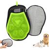 PawSailor Guanto Rimuovi Peli Gatto Cane Spazzola Peli Animali Verde | Doppia Faccia Guanti Massaggio, Togli Peli Gatti, Levapeli Elettrostatico, Regolabile, Pulisce Divano, Letto & Vestiti