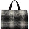 Liu Jo Shopping bag grande con logo Check Black