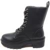 Lumberjack Ramone Donna 102694428 Ankle Boot nero con lacci e pratica zip laterale