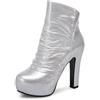 LarDorLin Plateau Tacco Alto Donna Inverno Stivaletti